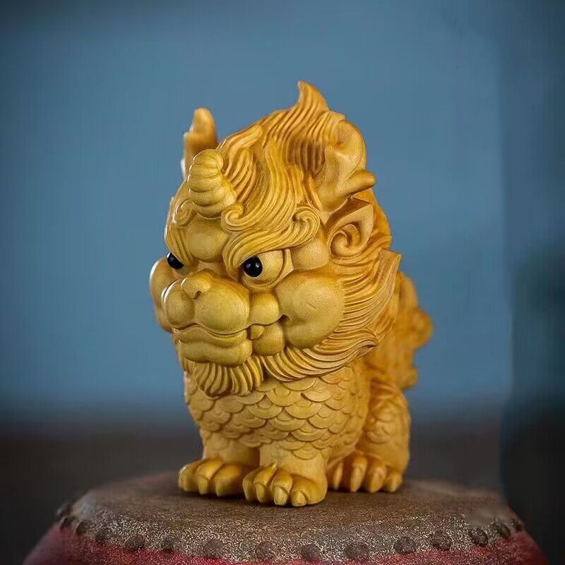 Holz – Auspicious Kirin Kleine – Home Decor On Sale Bewertung und Preis