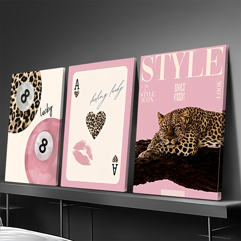 3-teiliger Leoparden-Geparden- – Home Decor Youtube Bewertung und Preis
