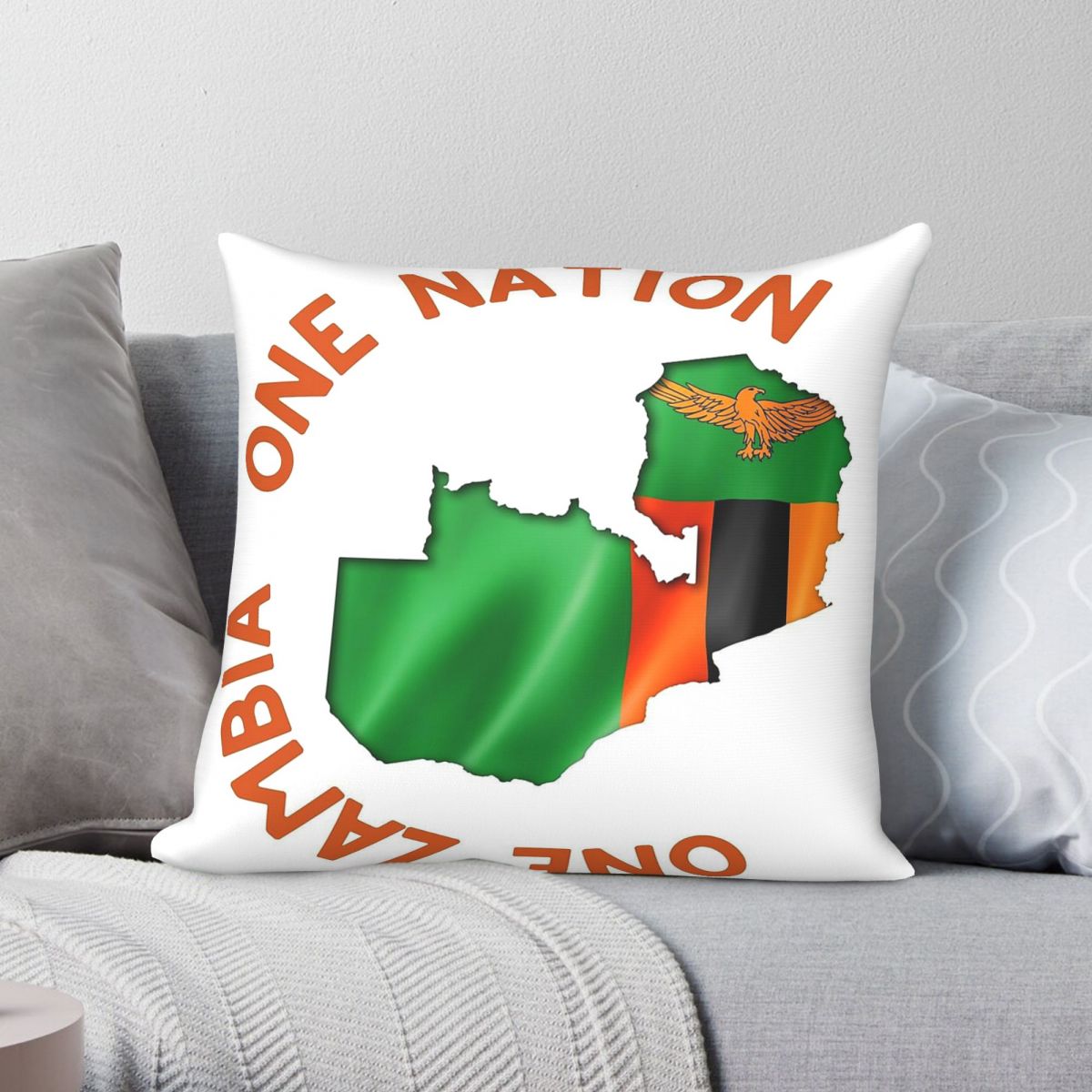 One Zambia One Nation Quadrati – Home Decor Zambia Bewertung und Preis