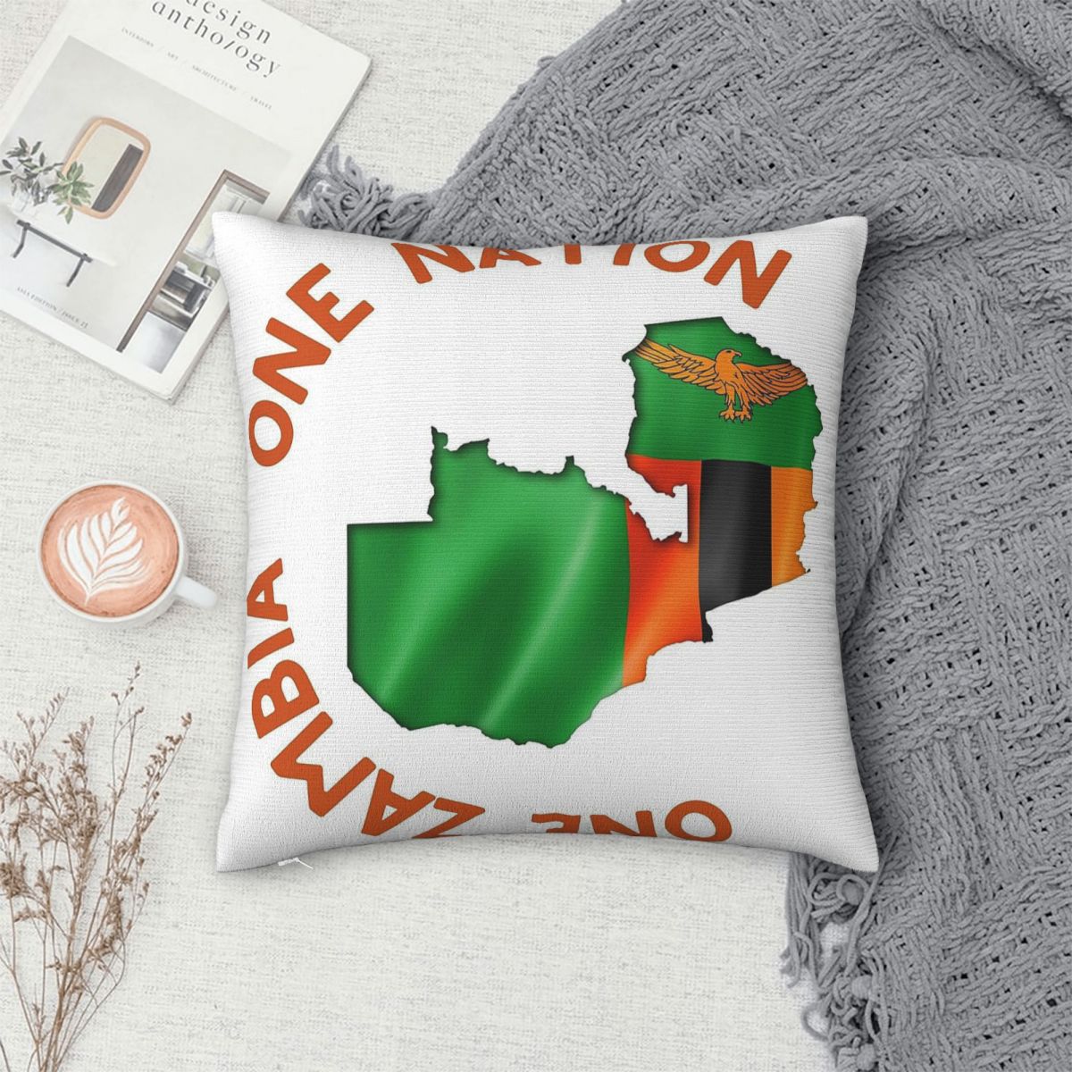 One Zambia One Nation Quadrati – Home Decor Zambia Bewertung und Preis