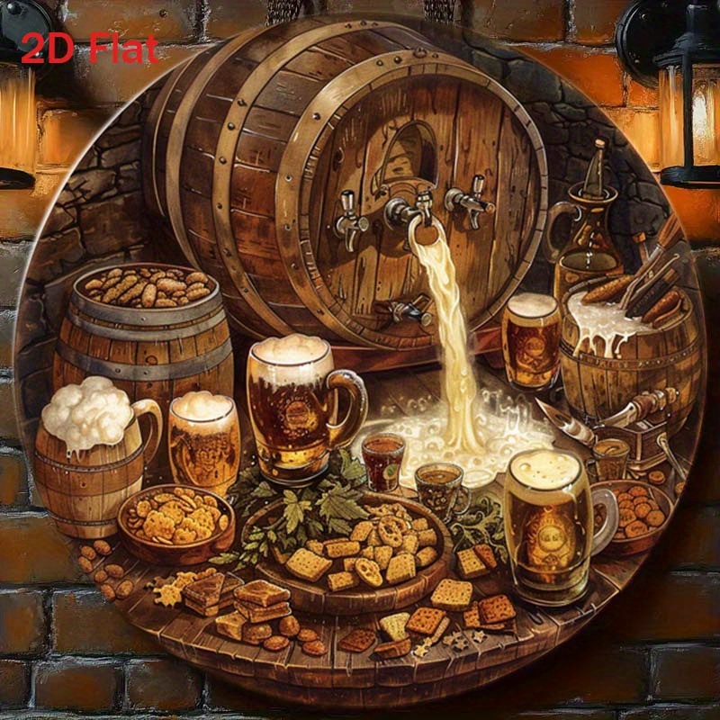 1 Stück rundes 2D-Flach-Alumin – Home Decor Outside Bewertung und Preis