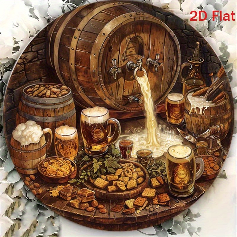 1 Stück rundes 2D-Flach-Alumin – Home Decor Outside Bewertung und Preis