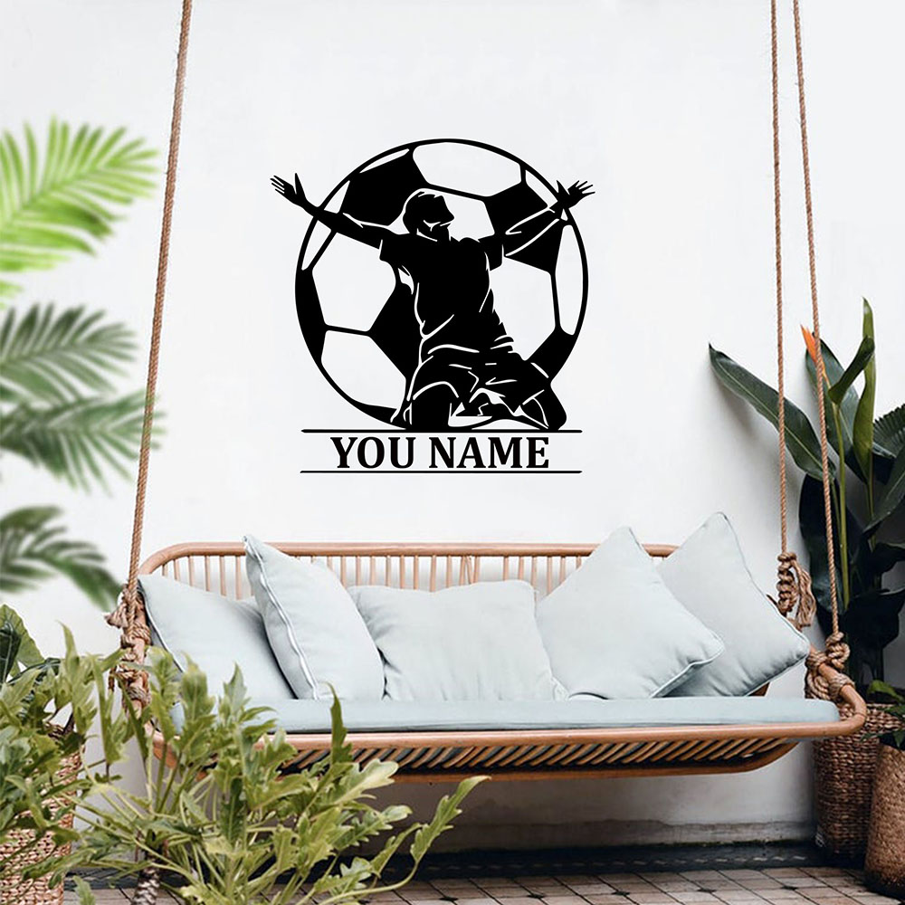 1 Stück Bunter Fußball Anpassb – Home Decor Wall Stickers Bewertung und Preis