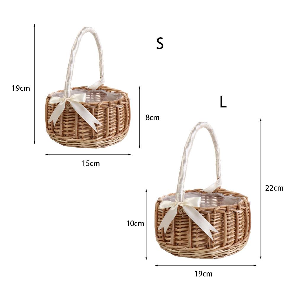 Schleifenknoten-Fotorequisiten – Rattan Plant Basket Bewertung und Preis