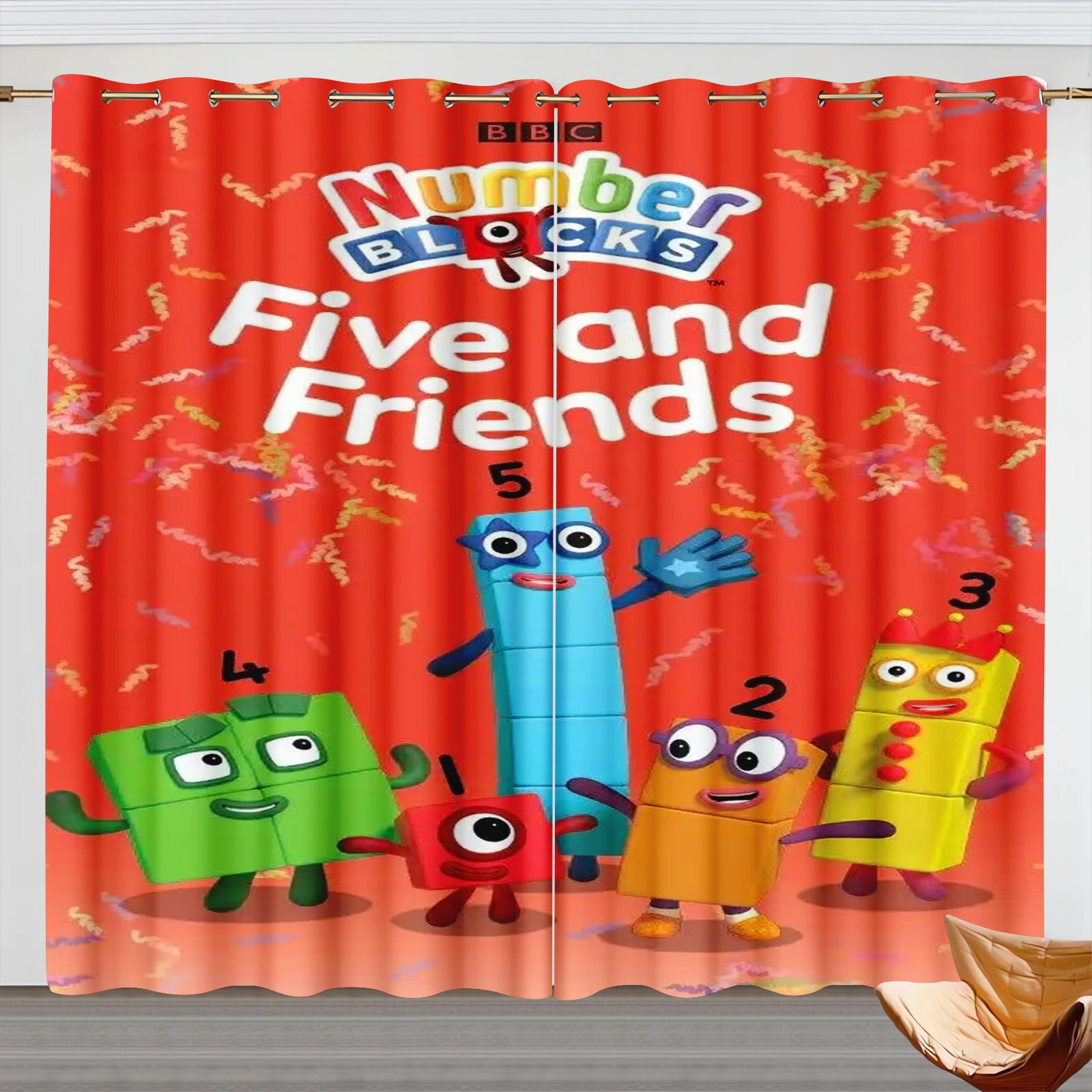 Numberblocks Cartoon-Vorhänge, – Home Decor Curtains Bewertung und Preis