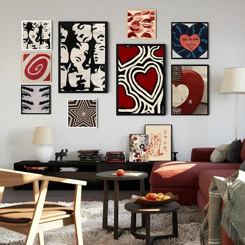 Poster Y2K Rock Stil Leinwand  – Home Decor Aesthetic Pinterest Bewertung und Preis