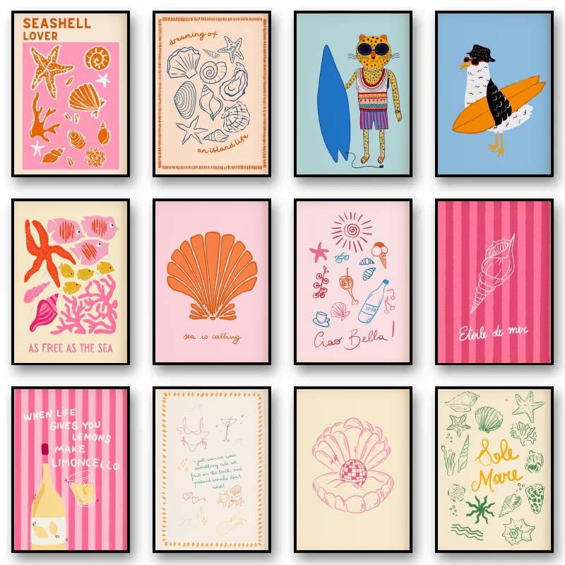 Tropisches Preppy-Poster, Musc – Home Decor Aesthetic Pinterest Bewertung und Preis
