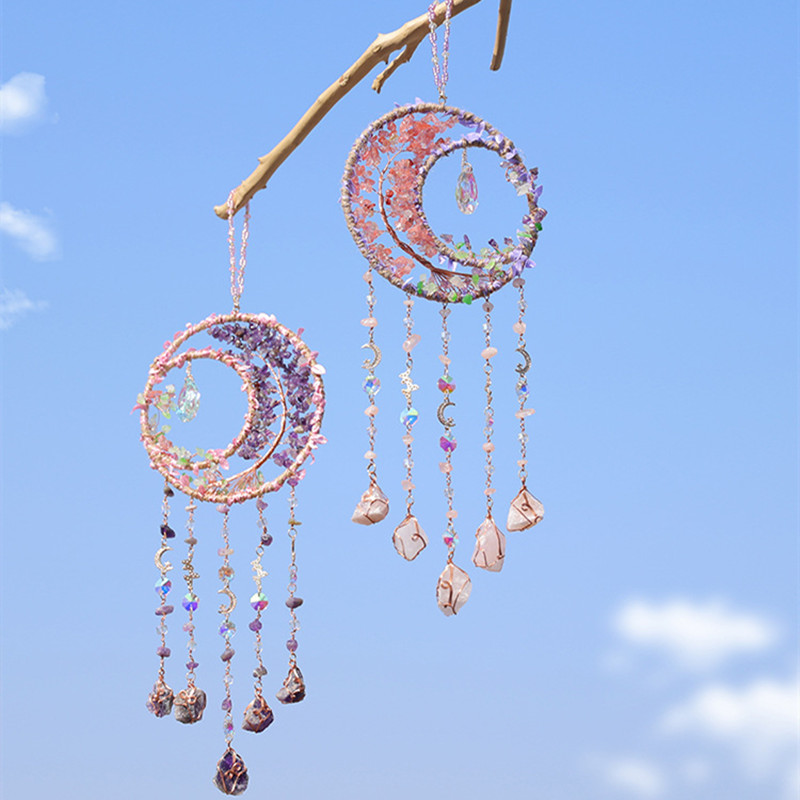 Kristall Lila Amethyst Quarz B – Boho Wind Chimes Bewertung und Preis