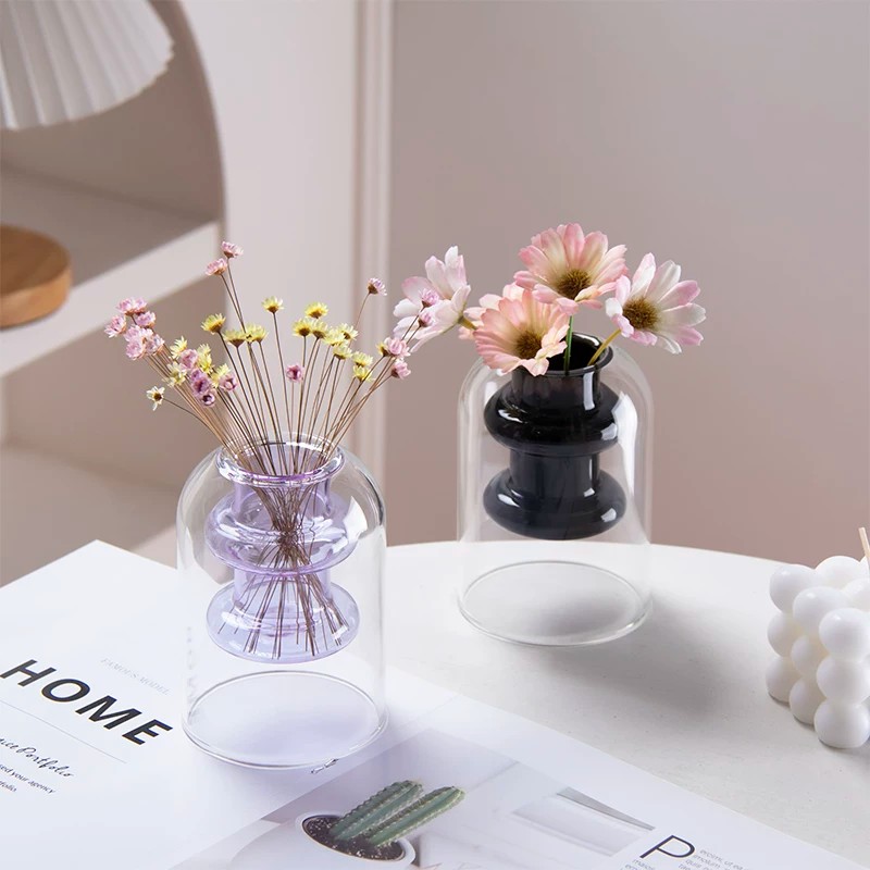 Nordische Doppelschichtige Hoc – Glass Vase Nordic Bewertung und Preis