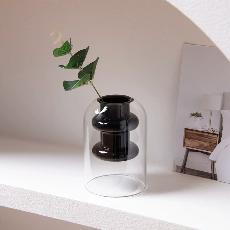 Nordische Doppelschichtige Hoc – Glass Vase Nordic Bewertung und Preis