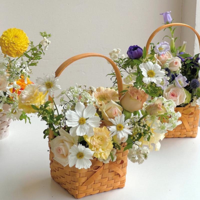 Neuer Weidenkorb für Brautblum – Rattan Plant Basket Bewertung und Preis