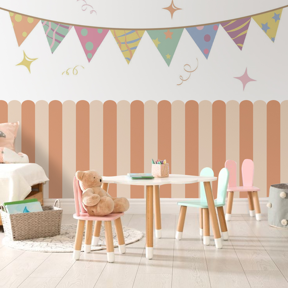 Mehrfarbige vertikal gestreift – Home Decor Wall Stickers Bewertung und Preis