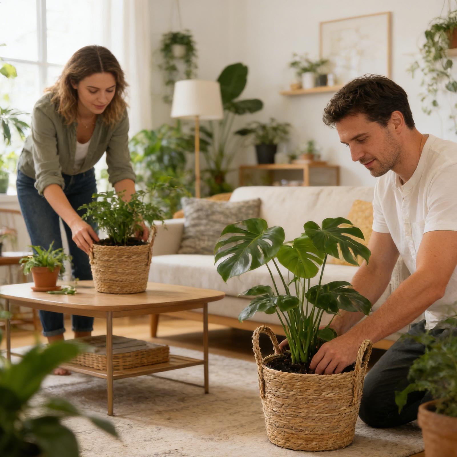 Pflanzkorb aus Stroh, Blumento – Rattan Plant Basket Bewertung und Preis