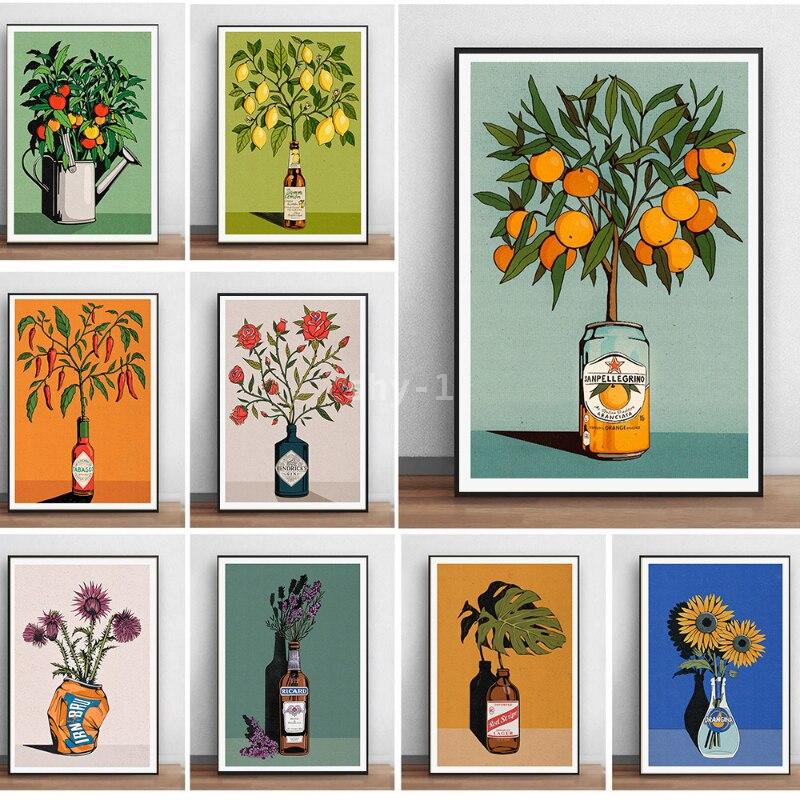Moderne Zitrus-Wandkunst Zitro – Home Decor Orange Bewertung und Preis