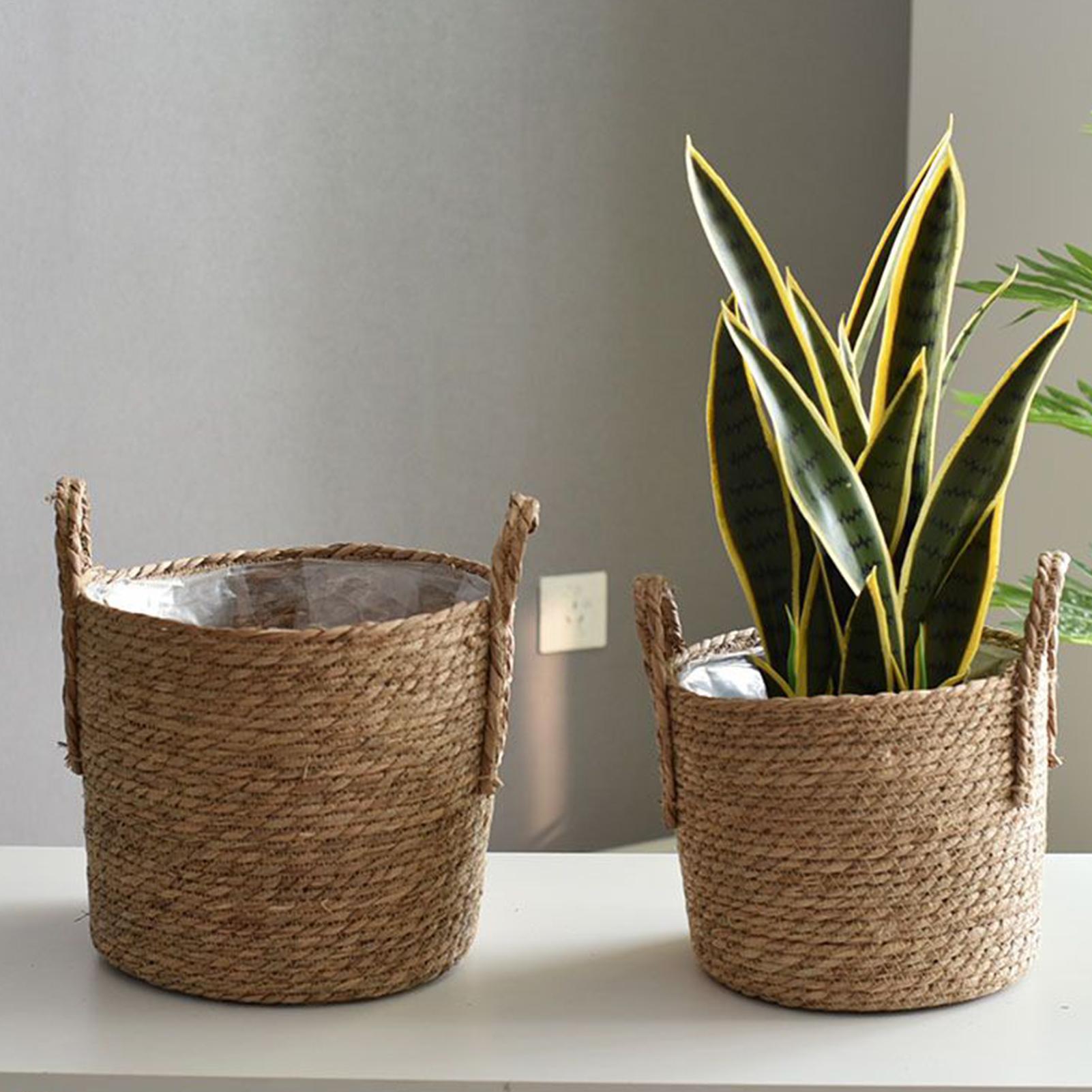 Weidenkorb mit Griffen, Blumen – Rattan Plant Basket Bewertung und Preis