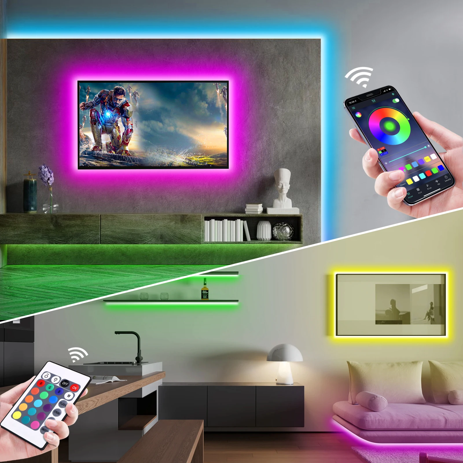 1-5 m RGB LED Neon Streifen Li – Home Decor Inspo Bewertung und Preis