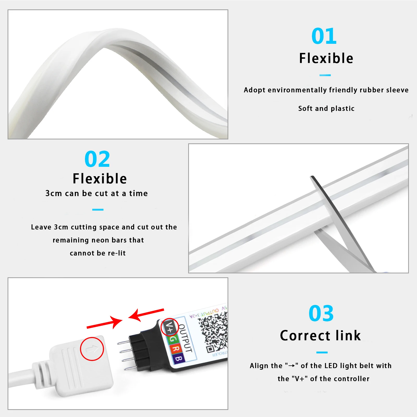 1-5 m RGB LED Neon Streifen Li – Home Decor Inspo Bewertung und Preis